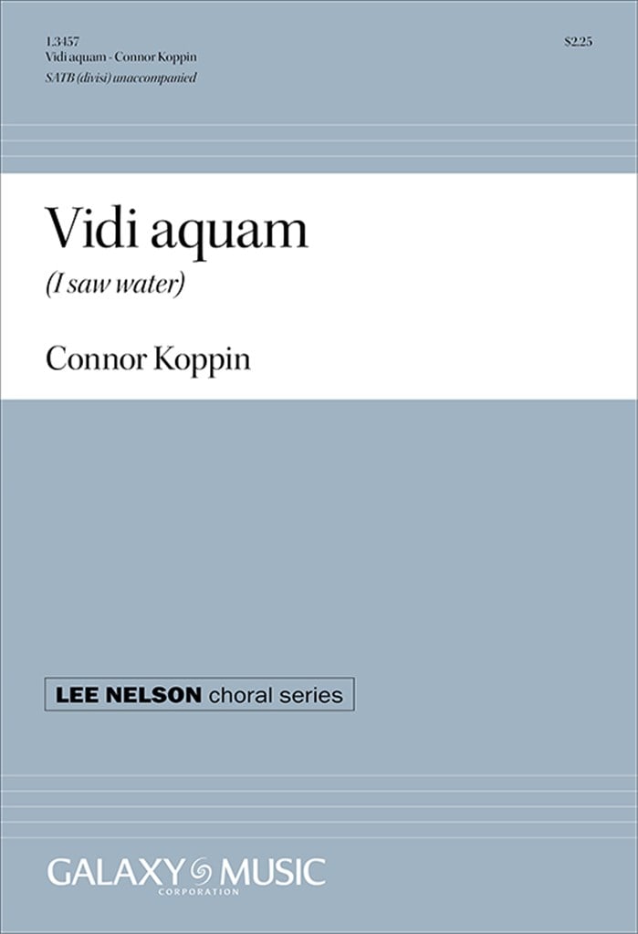 Vidi aquam (I saw water)